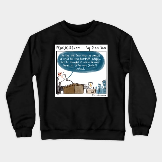 EUpoLOGIES: ChatGPT Crewneck Sweatshirt by zombicatures